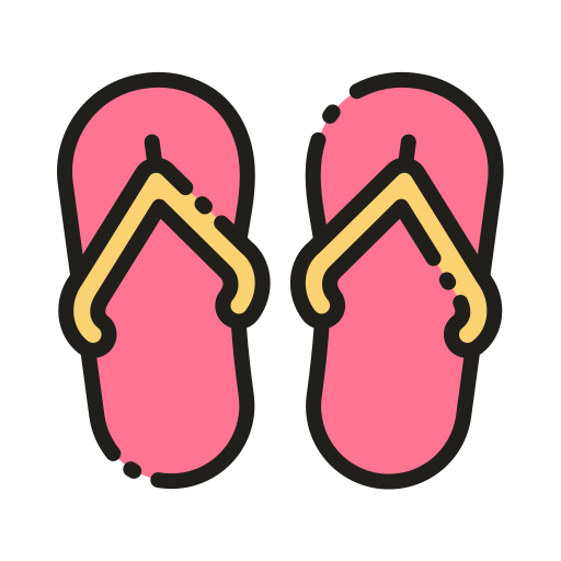 Flip flops Good Ware Lineal Color icon