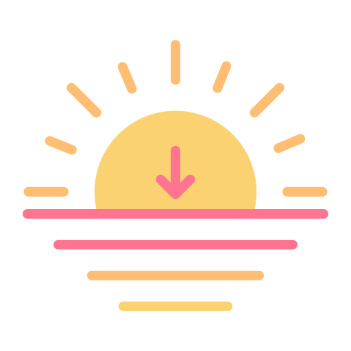 le coucher du soleil Icône gratuit le coucher du soleil Icône gratuit