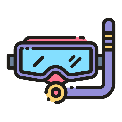 hacer snorkel icono gratis