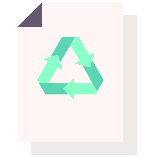 papel reciclado icono gratis