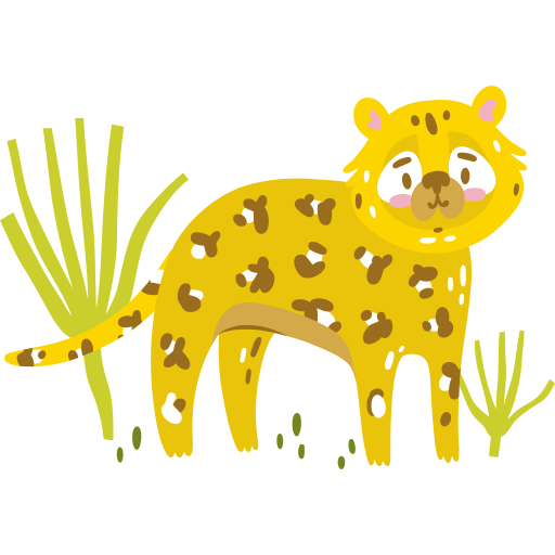 Leopard free sticker