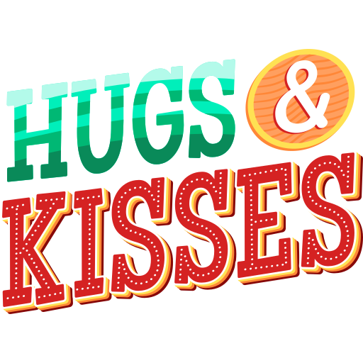 hughs y besos gratis sticker