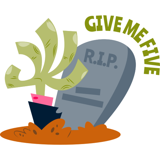 Give me five Stickers - Free halloween Stickers