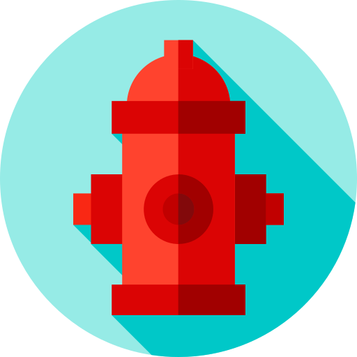 Fire hydrant Flat Circular Flat icon