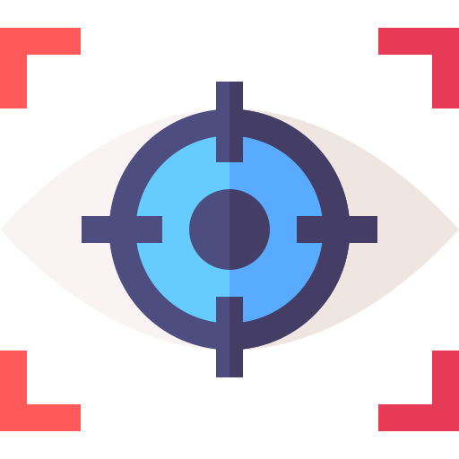 visión icono gratis