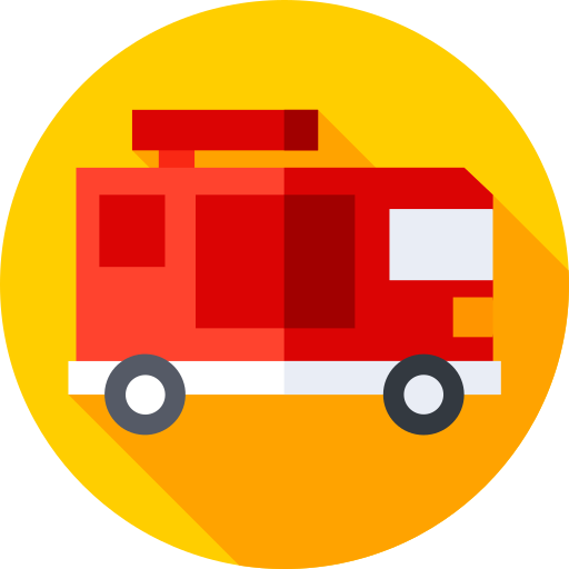 camión de bomberos icono gratis