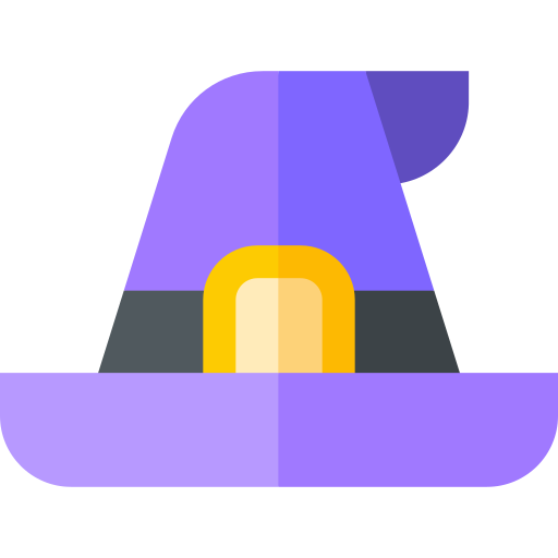 sombrero de bruja icono gratis