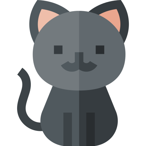 Pair of Cats Icon - Download in Glyph Style