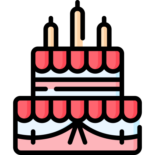 Birthday cake logo Royalty Free Vector Image - VectorStock