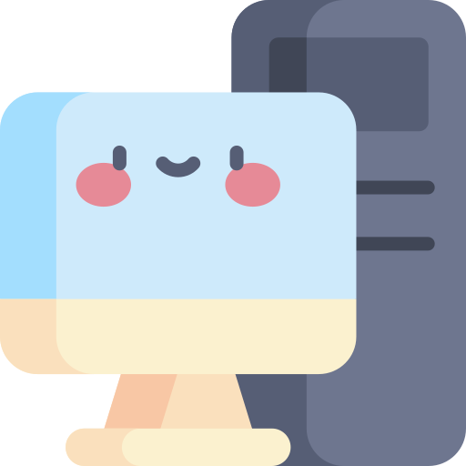 Computer Kawaii Flat Icon