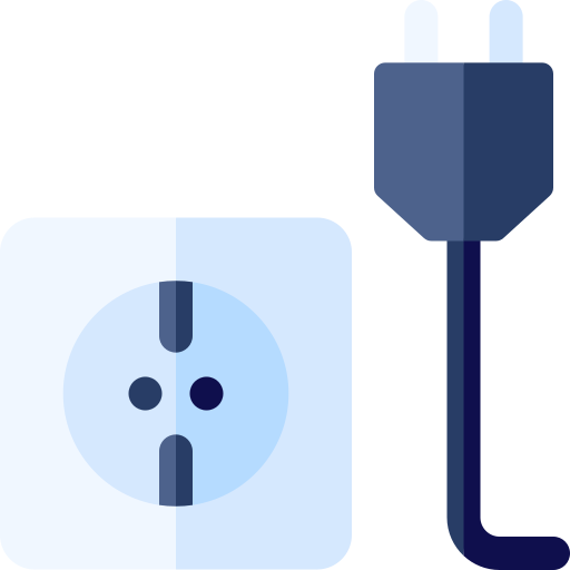 Plugging Basic Rounded Flat icon