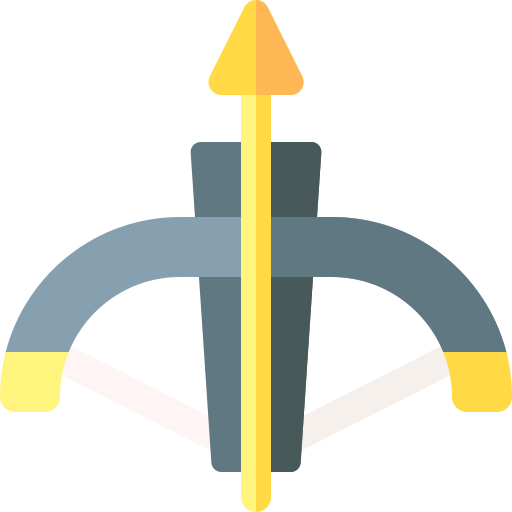 Crossbow Basic Rounded Flat icon