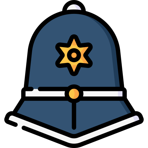 sombrero de policia icono gratis