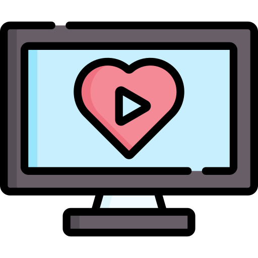 video de boda icono gratis