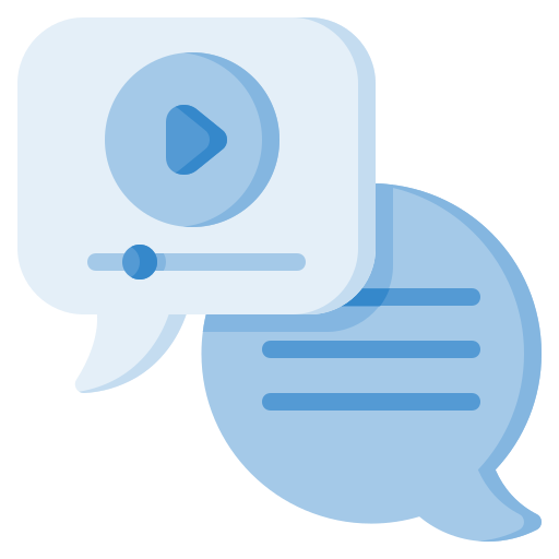 chat de video icono gratis