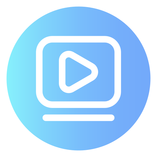 reproductor de video icono gratis