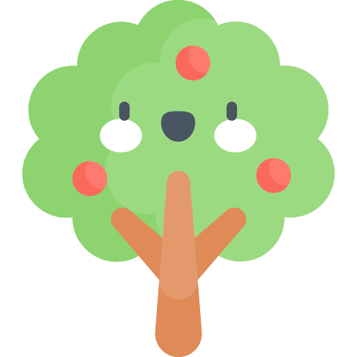 árbol de manzana icono gratis