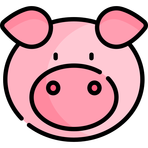 Pig Kawaii Lineal color icon