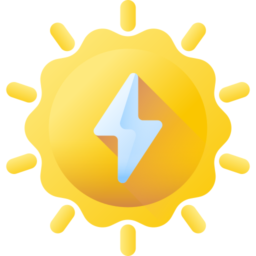 energía solar icono gratis