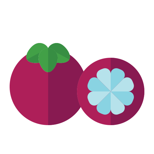 mangostán icono gratis