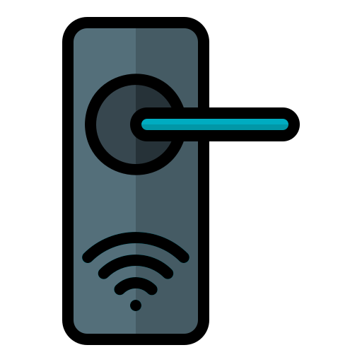 Door lock Generic Outline Color icon