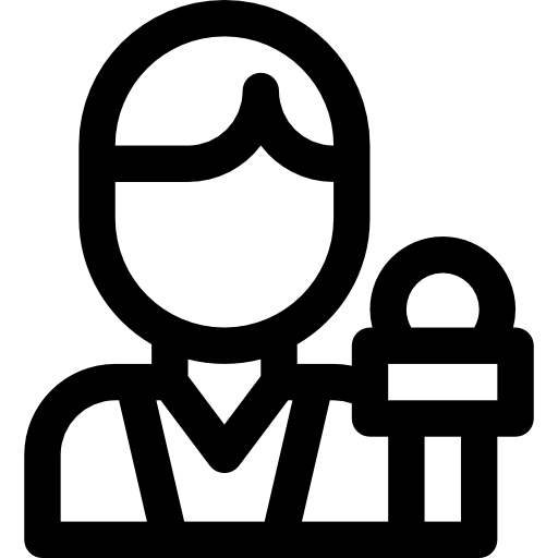 reportero icono gratis