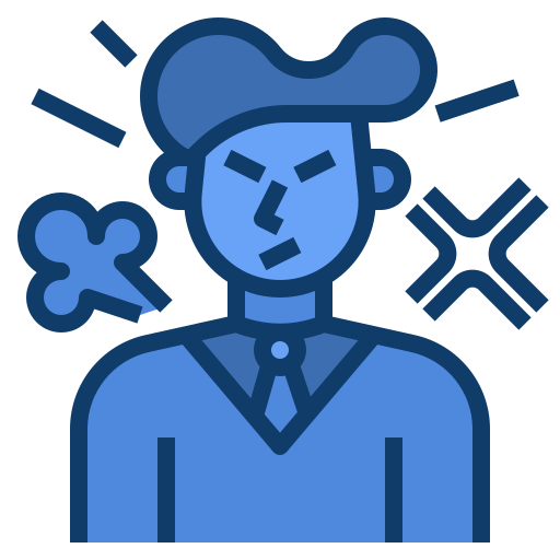 Angry Generic Blue icon