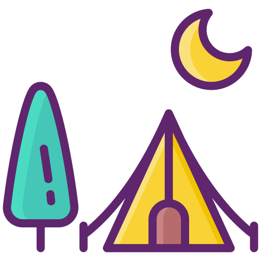 Camping Flaticons Lineal Color icon