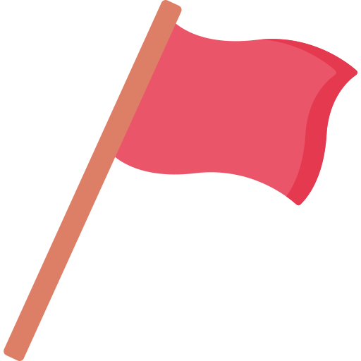 red flag icon transparent background