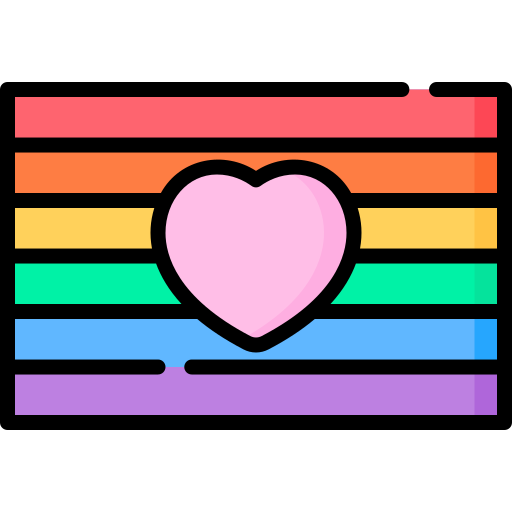 bandera arcoiris icono gratis