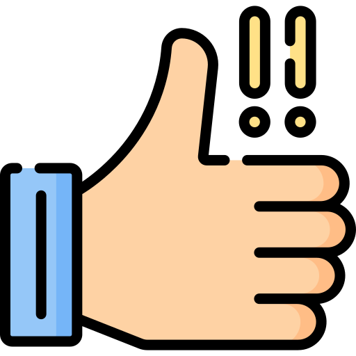 Middle finger and thumb extended - Free gestures icons