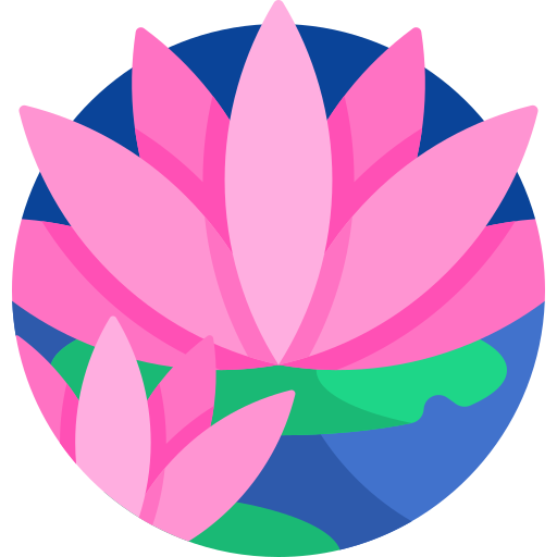 Lotus Detailed Rounded Lineal color icon