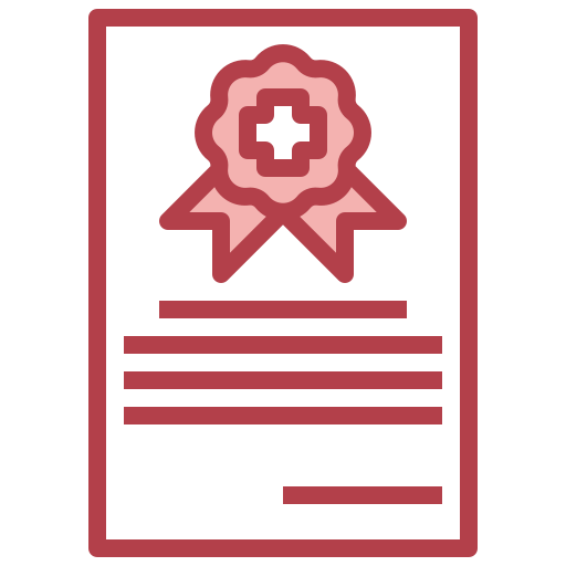 certificado médico icono gratis