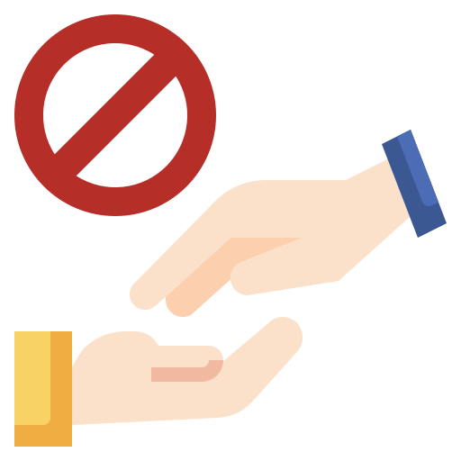 No handshake - Free signaling icons