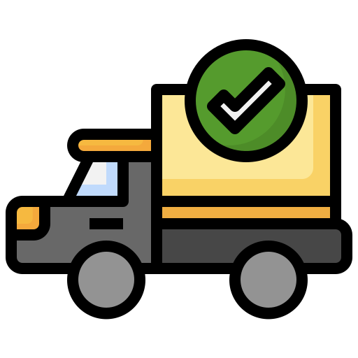 Грузовик доставки бесплатно иконка