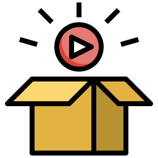 desembalaje icono gratis