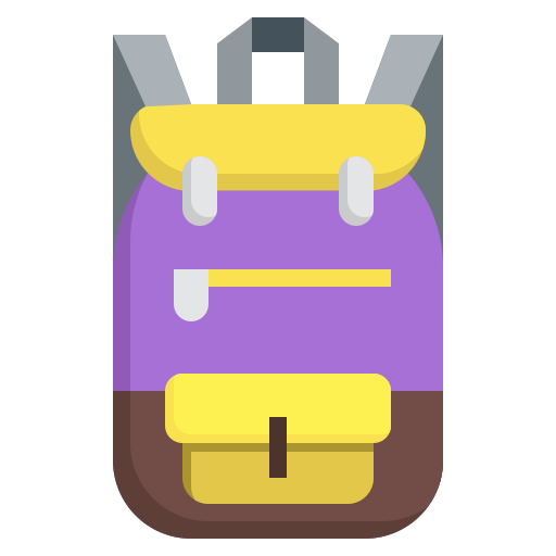 bolsa para la escuela icono gratis