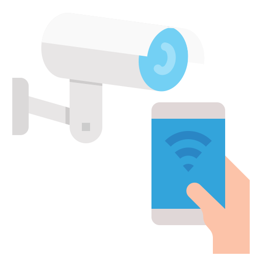 cámara de seguridad icono gratis