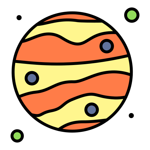 Mars Generic Outline Color icon