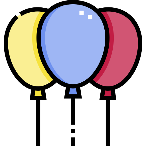 Balloons free icon