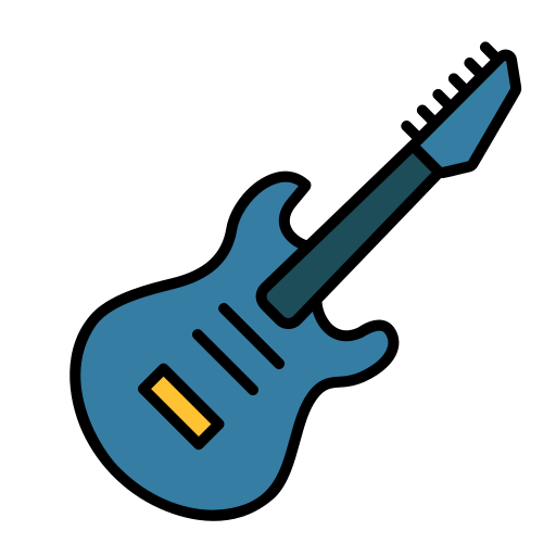 guitarra electrica icono gratis