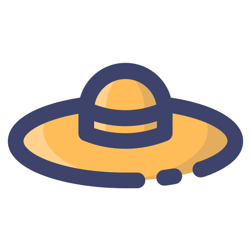 Sun hat Generic Outline Color icon