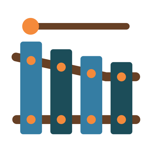 xilófono icono gratis