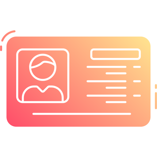 Id Card Generic Flat Gradient Icon