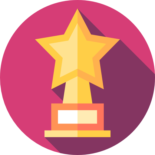 Trophy Flat Circular Flat icon