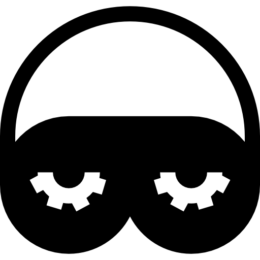 Mask Basic Straight Filled Icon