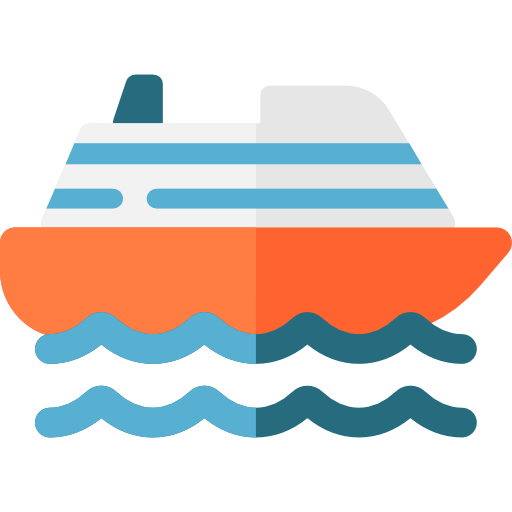 Cruise Basic Rounded Flat Icon