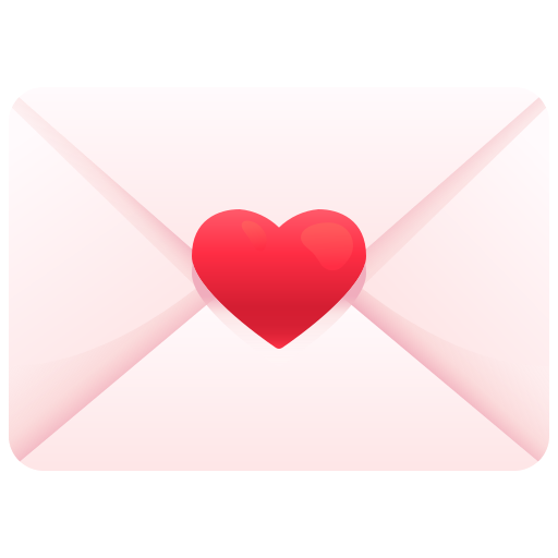 carta de amor icono gratis