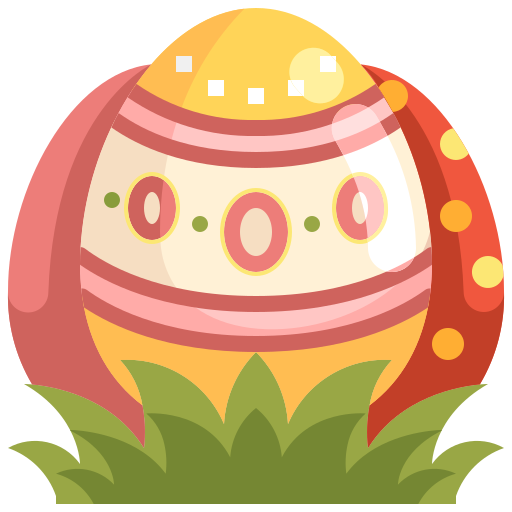 huevos de pascua icono gratis