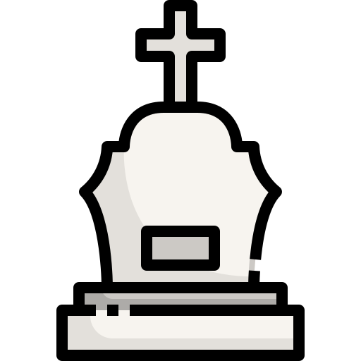Cemetery Justicon Lineal Color icon